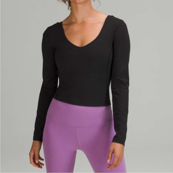 Lululemon Align Long Sleeve Shirt Black size 8 NEW WITH TAGS 🖤 - Picture 5 of 9
